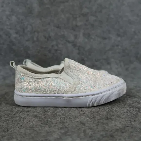 Cat & Jack Shoes Kids Toddler 7 Slip On Sneaker Glitter Casual Flat Trainer