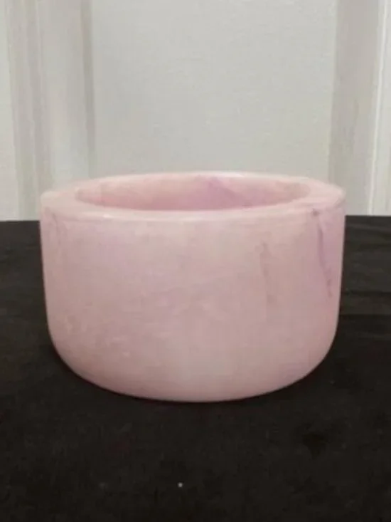 Anthropologie/Terrain Colorful Alabaster Pinch Bowl in Pink - NWT