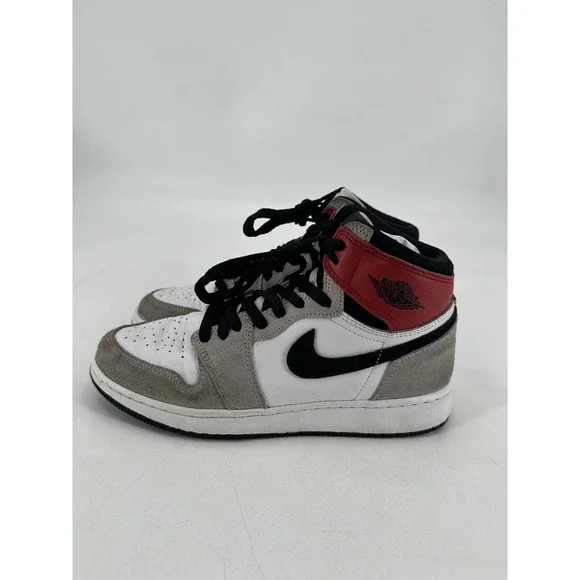 Nike Air Jordan 1‎ Retro OG Light Smoke Grey GS Size 6.5Y 575441-126 YOUTH