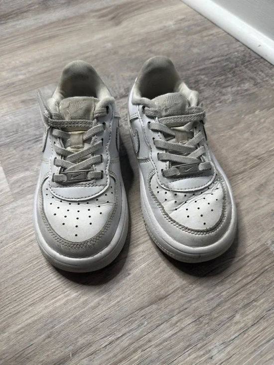 Toddler White Nike Air Force 1s Low top Size 10c