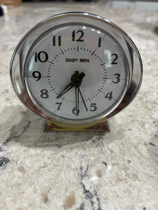 Vintage Westclox Baby Ben Classic Analog Alarm Clock Chrome Finish