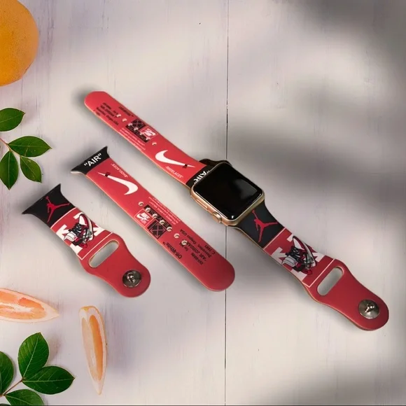 Watchband for Apple Watch Sneaker Head Lover in Red