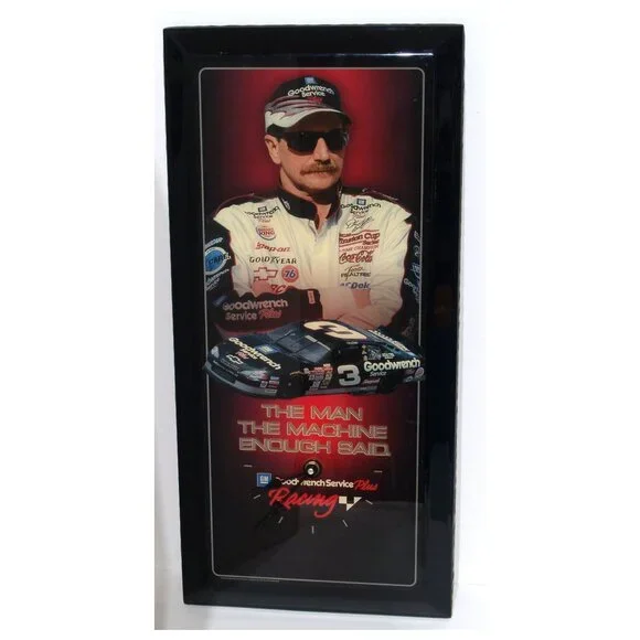 Large Vintage Dale Earnhardt Goodwrench Service Plus Clock - 11