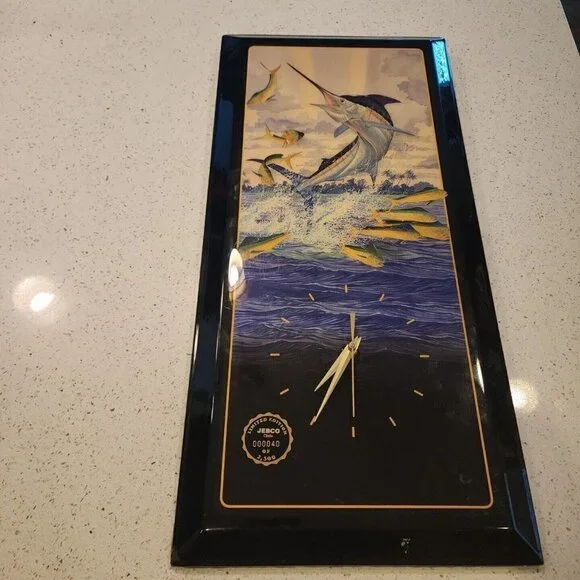 Jebco Limited Edition Wall Clock #000040 Of 2500 Marlin Fish Ocean