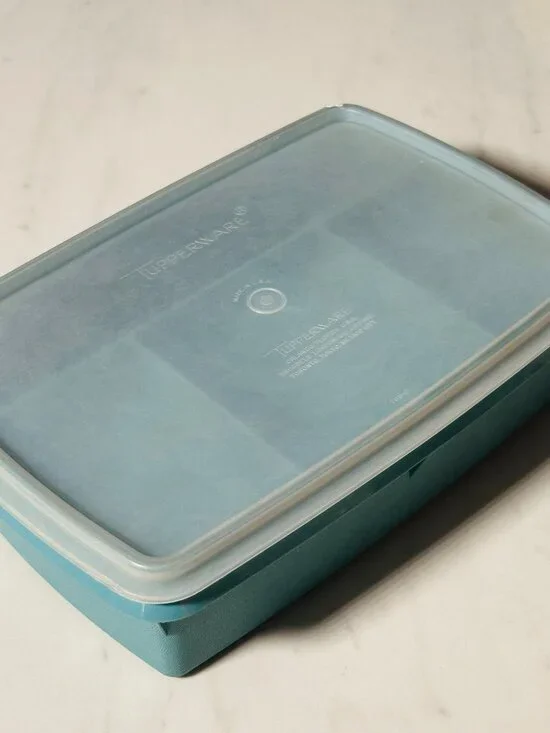 Tupperware Tuppercraft Blue Stow-N-Go Sewing Craft Bento Tackle Box Organizer