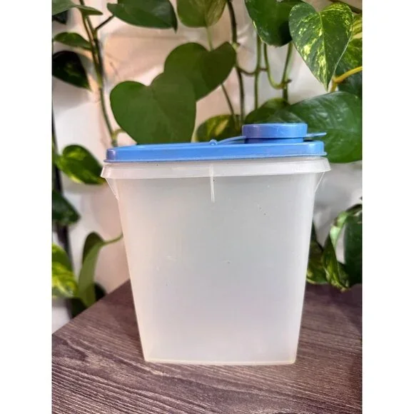 Vintage Tupperware blue lid