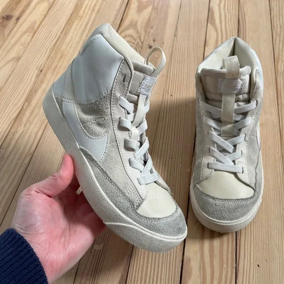 Nike Blazer Mid 77 Jumbo Sail White High Top Sneakers DQ6085-100‎ 3Y Kids casual
