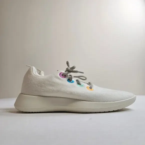 Allbirds Smallbirds Merino Wool Runner Sneakers Size 3 Natural White Wool