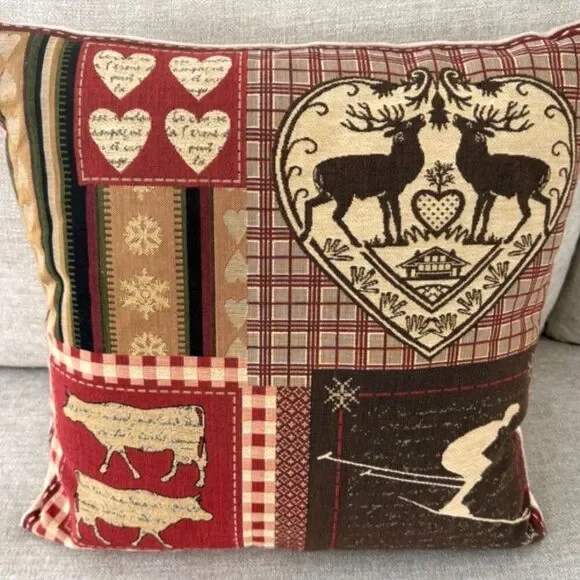 NEW Luxury Tapestry Pillow Rolande Du Dreuilh French Designer 16