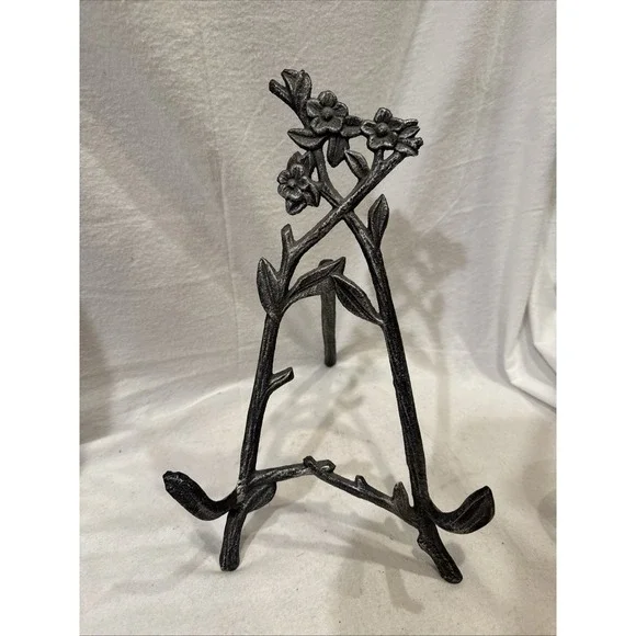 Flower & Branch Cast Iron Kitchen Cookbook, Art Frame, Photo Frame Display Stand