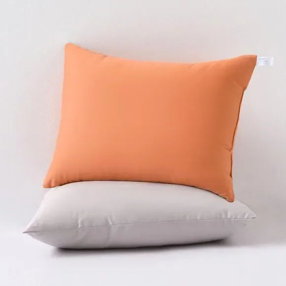 Toddler Pillow 2 Pack 13x18 Cotton Kids Pillows Soft Washable Travel Set