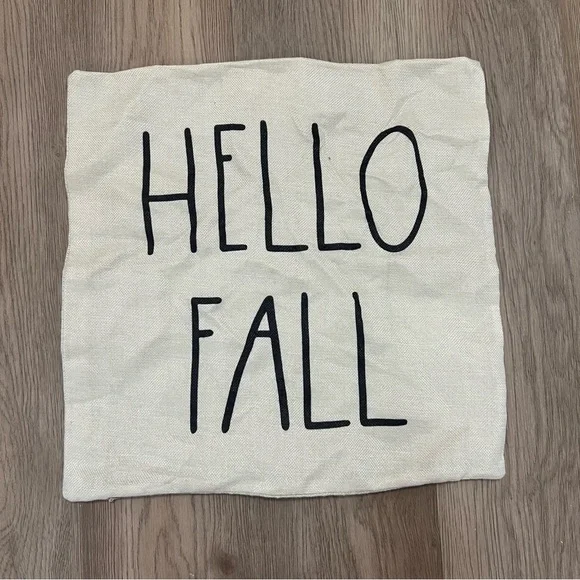 Hello Fall Decorative Canvas Pillow Cover - 17.5”x17.5” ‼️COVER ONLY