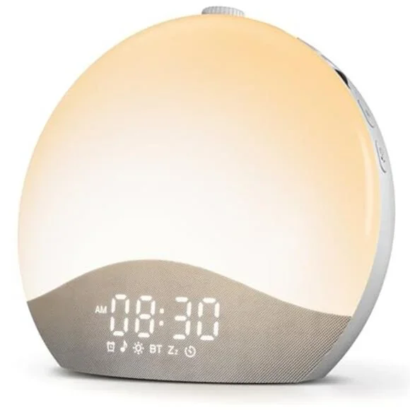 Sunrise Alarm Clock White Noise Sound Machine Bluetooth Night Light