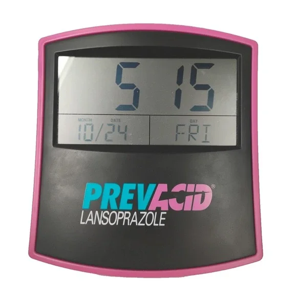 Prevacid Lansoprazole Digital Clock Drug Rep Pharmaceutical Advertising Working