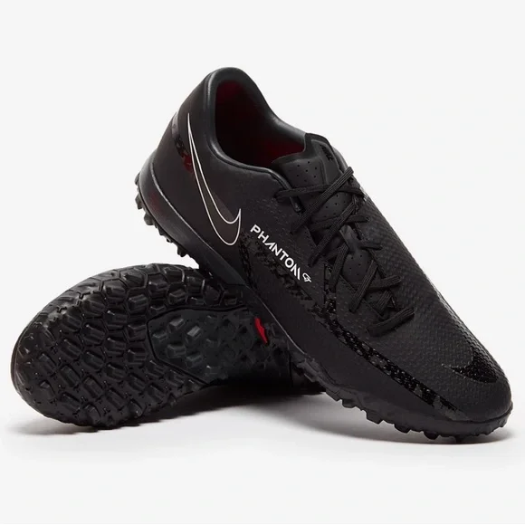 NIKE PHANTOM GT II ACADEMY TF Size 5Y Youth Soccer Athletic Shoes Black Gray