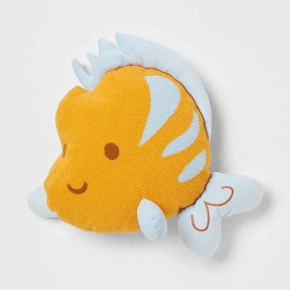 NEW Pillowfort Disney Princess Ariel Sidekick Flounder Pillow Buddy