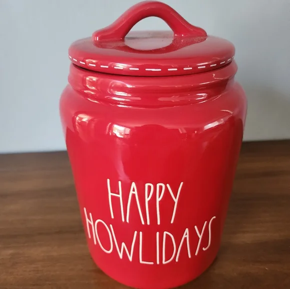 - NWT‎ Rae Dunn Happy Howlidays Canister