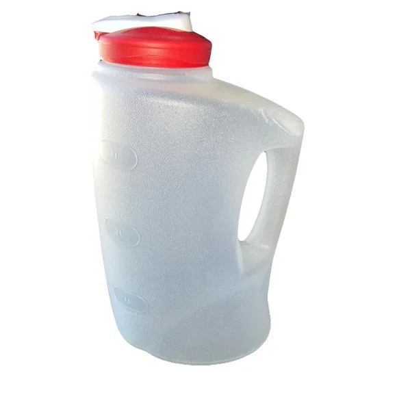 Rubbermaid MixerMate 1 Gallon 3.8L‎ Drink Jug Bottle Red Flip Cap 1000-3 Plastic