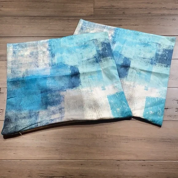 Square decorative pillow cases blue aqua‎ - 2