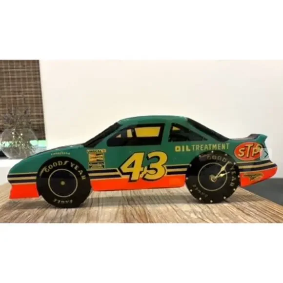 1991 Richard Petty # 43 Race Car WALL CLOCK Wood High Gloss Limited Ed.