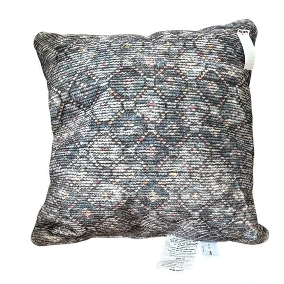 Loloi x Sonoma Super Soft Diamond Geometric Square Throw Pillow Accent 18