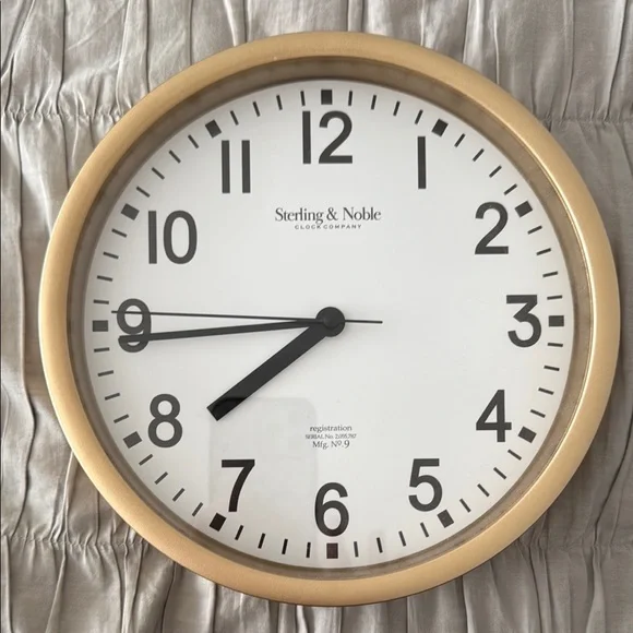 Gold Wall Clock