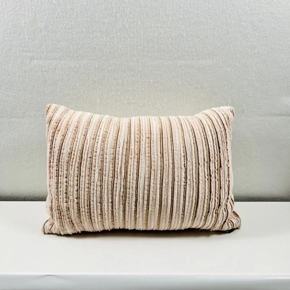 Newport Collection Pillow Multi-color Striped Textured Design 18
