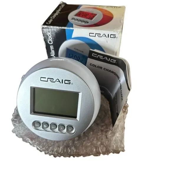 Craig Color Changing Alarm Clock *New*