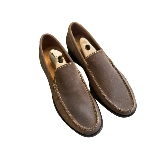 Frye Brown Leather Slip-On Loafers