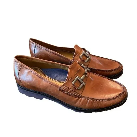 Robert Zur Patton Comfort Buckle Loafer Tan