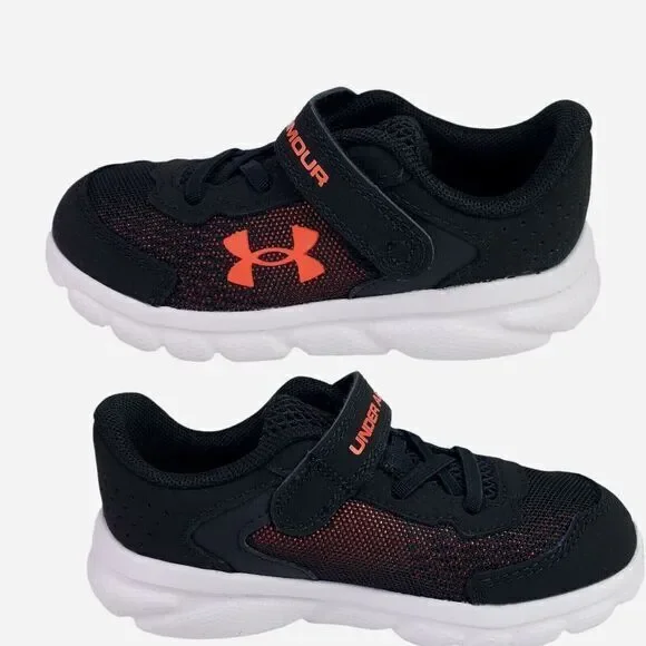 Under Armour‎ Assert 9 Alternate Closure Running Shoe, Black/Red Size 8 /Cm 15