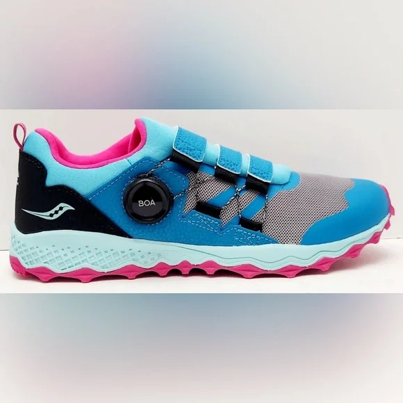 Saucony Peregrine 12 Shield BOA Kids Sneaker Shoes