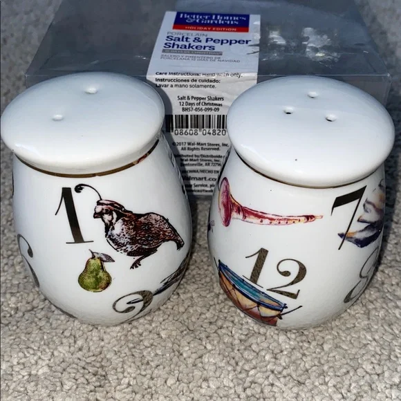 Better Homes & Gardens‎ 12 Days of Christmas Salt & Pepper Shakers Set of 2