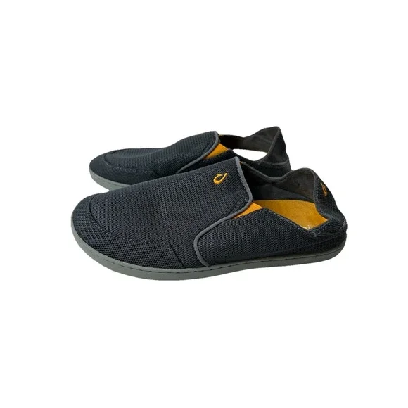 Olukai‎ Nohea Mesh Mens Size 9.5 Gray Mesh Slip On Casual Shoes Loafers Comfort