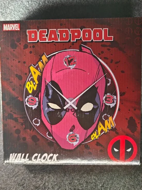 Marvel Deadpool Wall Clock Comic Style DEPO‑WAL‑US NEW