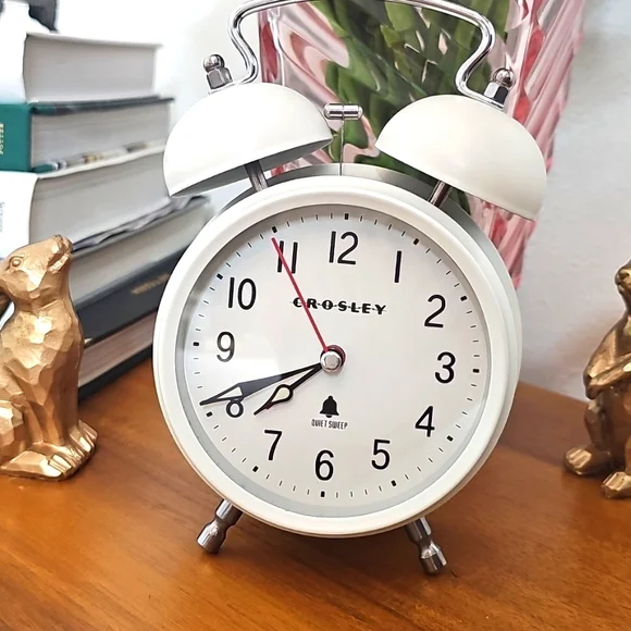 Crosley Cream Clock Retro Style