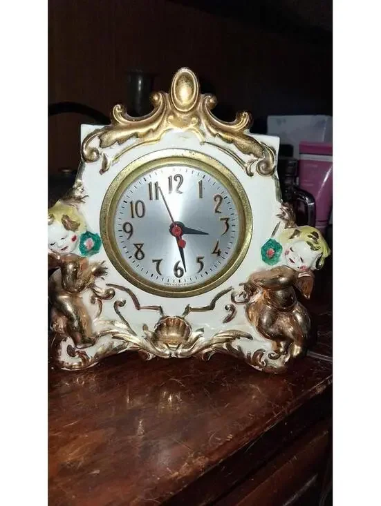 Vintage angel clock