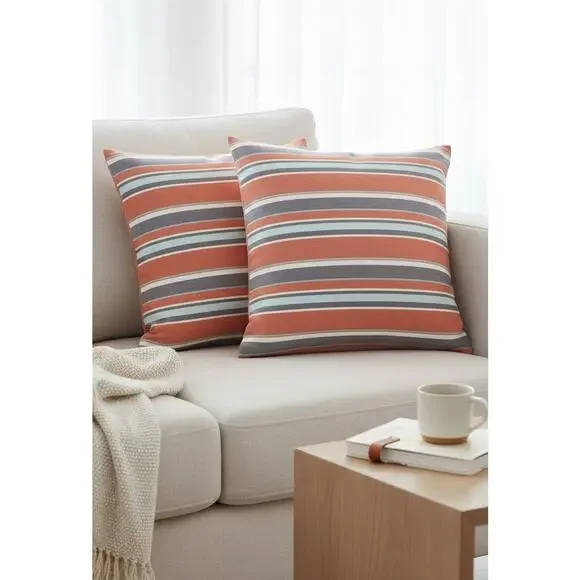 Accent Throw Pillows Orange Purple Blue 14