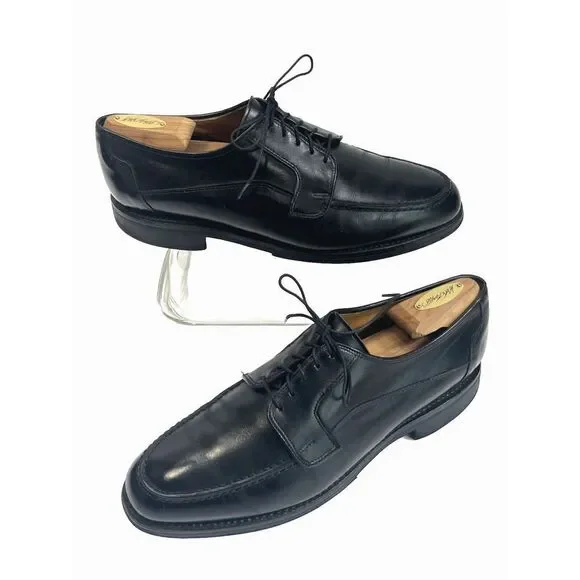 Allen‎ Edmonds Mens Black Leather Oxford Dress Shoes Ellis size 10 D