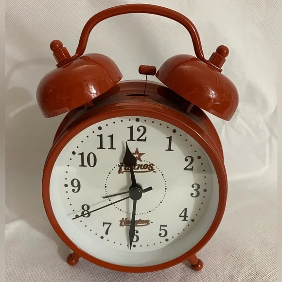 Classic Red Astros Twin Bell Clock- does not work