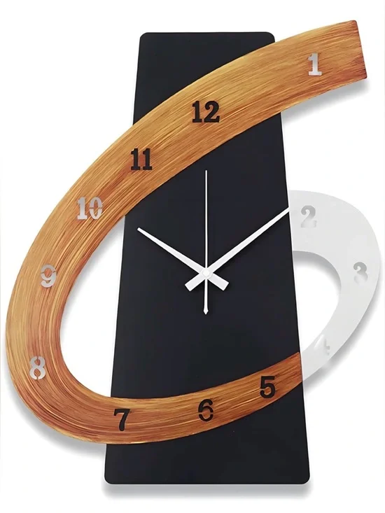 Modern Large Decorative Wall Clock，20”Silent Non-Ticking Nordic Metal Wall Clock