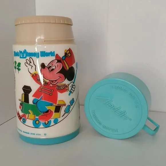 Aladdin‎ 8 oz Vintage Walt Disney World Mickey Mouse Thermo Bottle