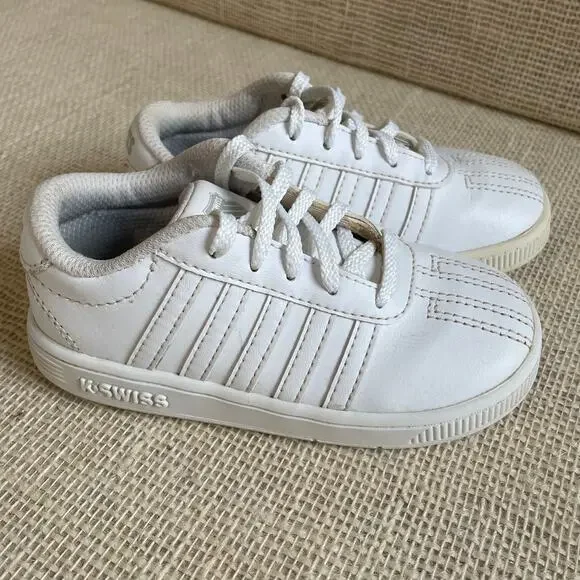 K-Swiss‎ Toddler Classic Triple White Sneakers, Exc Condition, Toddler size 8
