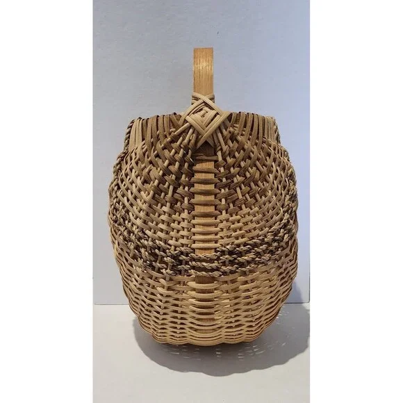 Beautiful Handmade Woven Hanging Basket 11.5