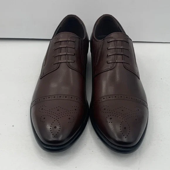 VINTAGE FOUNDRY Co. Men's No Lace Brown Oxford Shoes Size 11
