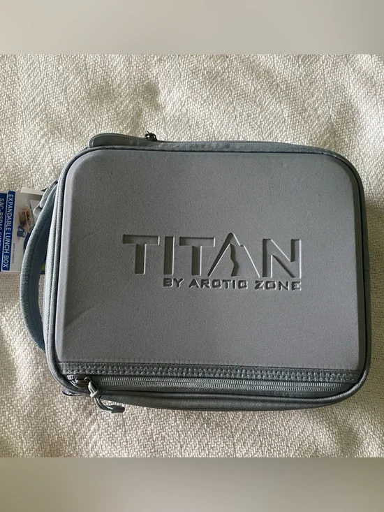 NWT Titan by Arctic Zone Expandable Lunch Bag + Ice Walls Gray