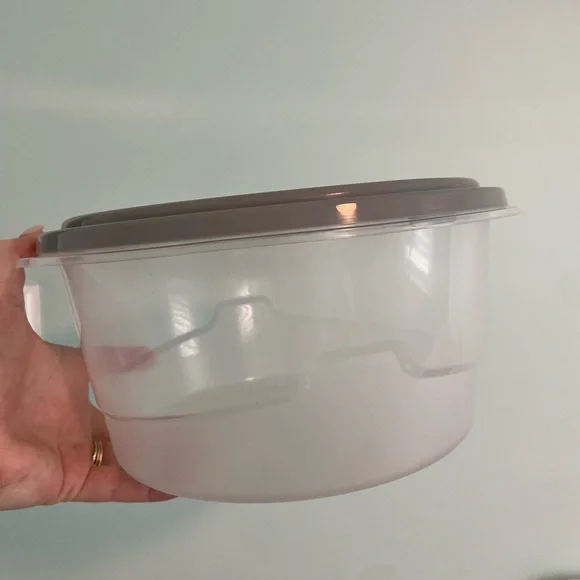Gray Plastic Food Storage Container