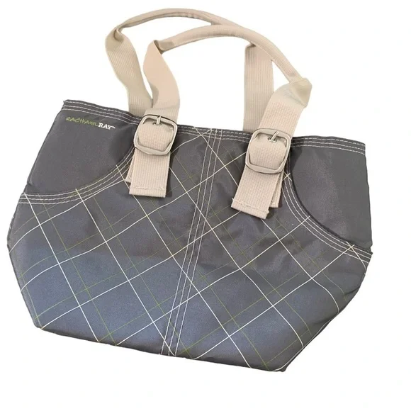 Rachael Ray grey and beige lunch bag new