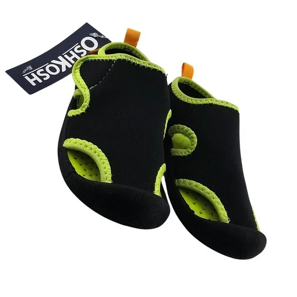 OshKosh‎ Bgosh Toddler Boy's or Girl's Sandals Black Green - Size 9 - New