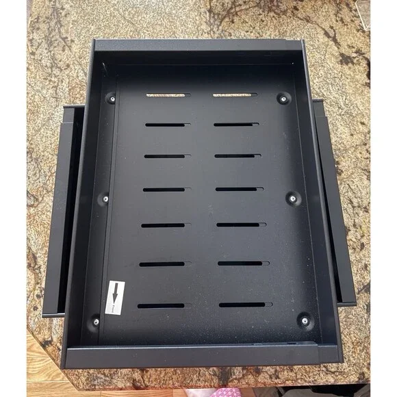 (2) Pack Expandable Pull Out Cabinet Organizer Shelf Drawer Black Metal